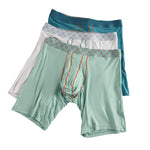 2 Pack Men's Solid Color Anti-Chafing Comfy Waistband Stretch Fit Midway Briefs