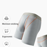 2 Pack Men's Nylon Breathable Sports Anti-Chafing Casual Business Boxer Briefs