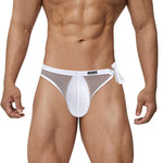2 Pack Men's Nylon Ultra-Thin Breathable Semi-Transparent Sexy Briefs
