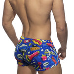 Men's Low-Rise Printed Quick-Dry Sport & Vacation Seamless Comfort Swim Shorts