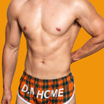 2 Pack Men's Loose Aloha Cotton Plaid Home Pants