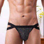 3 Pack Men's Front Mesh Breathable Sporty & Trendy Jockstraps