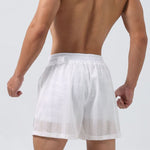 Men's Mesh-Lined Double-Layer Sports Fitness Breathable Sweat-Wicking Quick-Dry Shorts
