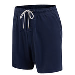Men's Solid Quick-Dry Built-in Breathable Mesh Liner Travel-Friendly Sporty Board Shorts
