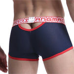 2 Pack Men’s Breathable Large Pouch Mesh Fitness Trunks
