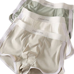 4 Pack Men's Mid-Rise Solid Color Stretch Fit Breathable Trunks