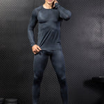Men's Moisture-Wicking Lining No-Roll Waistband Full Coverage Activewear Tops & Tights