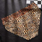 3 Pack ALLMIX Men's 3D Pouch Sexy Leopard Print Ice Silk Briefs