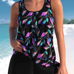 Megan - Relaxed Fit Leaf Swim Set