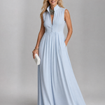 Heidi | Sleeveless Collared Maxi Dress