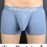 FreeLonger Men's Comfy Separate Support Pouch Trunks