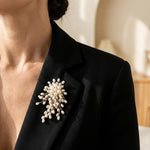 Luxury Pearl Cascade Brooch