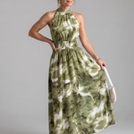 Aria | Abstract Print Midi Dress