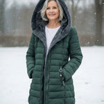 Long Fleece Lined Puffer Coat
