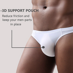 4 Pack Men's Support Pouch Traceless Ice Silk Underwear