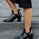 Saylor™ | Studded Wide-Heel Boots