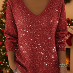 Grace | Festive Jumper with V-Neck