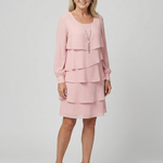 Mia | Clean Layered Knee Length Dress