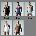 Men's Wrestling Suit Fitness Home Bodysuit