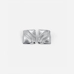 Timeless Silver Cube Statement Studs