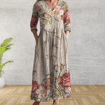Tibby | Elegant Floral Midi Dress