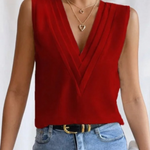 JADE™ - Lightweight Sleeveless V-Neck Top