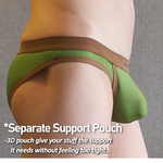 3 Pack Men's Separated Ball Pouch Briefs