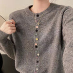 AALIYAH™ | Elegant Buttoned Knit Cardigan