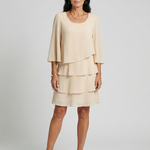 Harper | Layered Flare Sleeve Knee Length Dress