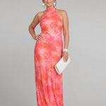 Violet | Halter Printed Maxi Dress
