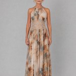Hannah | Halter Lace Waist Maxi Dress