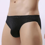 2 Pack Men's Sexy Seamless Solid Color Briefs