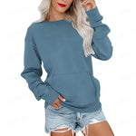 ERMA™ - Women's Lightweight Crewneck Hoodless Sweatshirt