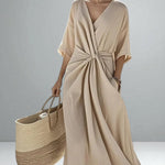 Lilou | Elegant Twist Maxi Dress