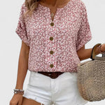 Louanne | Elegant Floral Summer Top