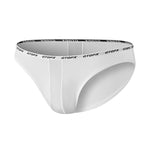 2 Pack Men's Low-Rise Sporty Ice-Silk Bikini with Mesh Front and U-Contour Pouch