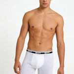 2 Pack Men's Solid Color Breathable Mesh Comfortable Midway Briefs