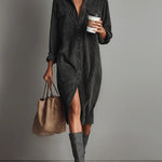 Zaiya | Relaxed Button Midi Dress