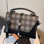 AVANLIE™ - Trendy Contrast Stitching Small Square Shoulder Bag