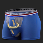3 Pack Men's Breathable Divided Double Pouch Boxer Briefs