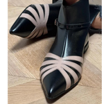 Gloria | Pointed Geometric Ankle Boot