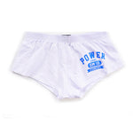 2-pack Men's DM Printed Lettering Low Waist Sexy Cotton Boxer Shorts