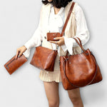 Olivia - 4-Piece Vintage Bag Set