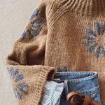 Luna -  Neck Long Sleeve Sweater