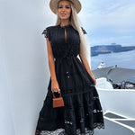 Payson | Long Stitching Dress