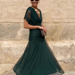 Iryna | Elegant Maxi Dress with V-Neck