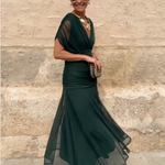 Iryna | Elegant Maxi Dress with V-Neck