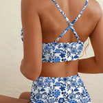 2 Piece Bikini Set U-Wire Cutout Swimsuit