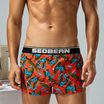 Men's Loose-Fit Printed Cotton Boxers