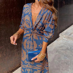 Jensen | Elegant Dress with Long Sleeves and Floral Print